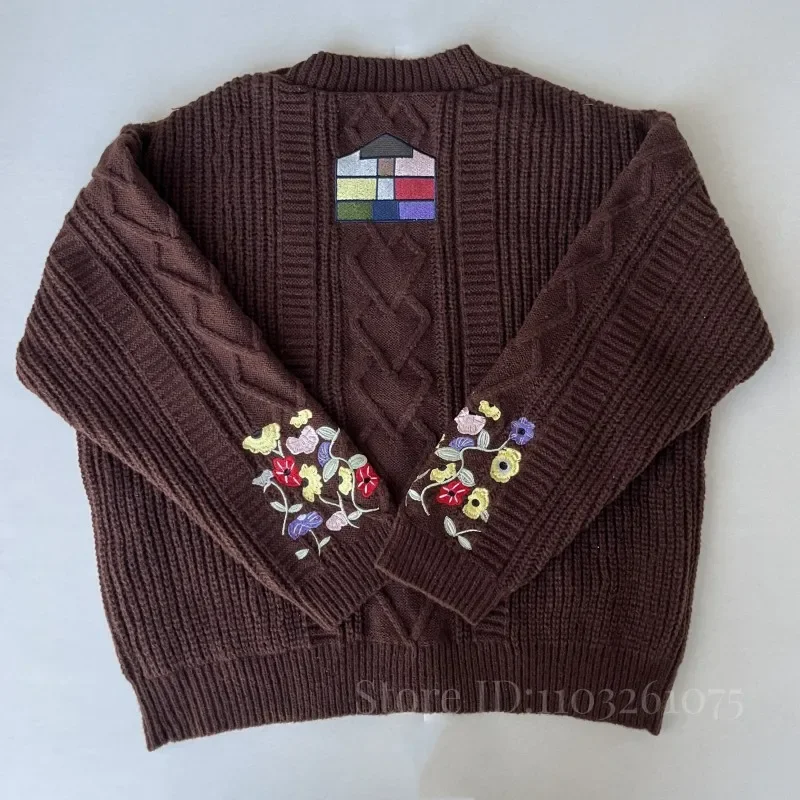 時代-女性のニットフラワー刺繍カーディガン、プラスサイズのセ - Kimono Cardigan Women のレビューと価格