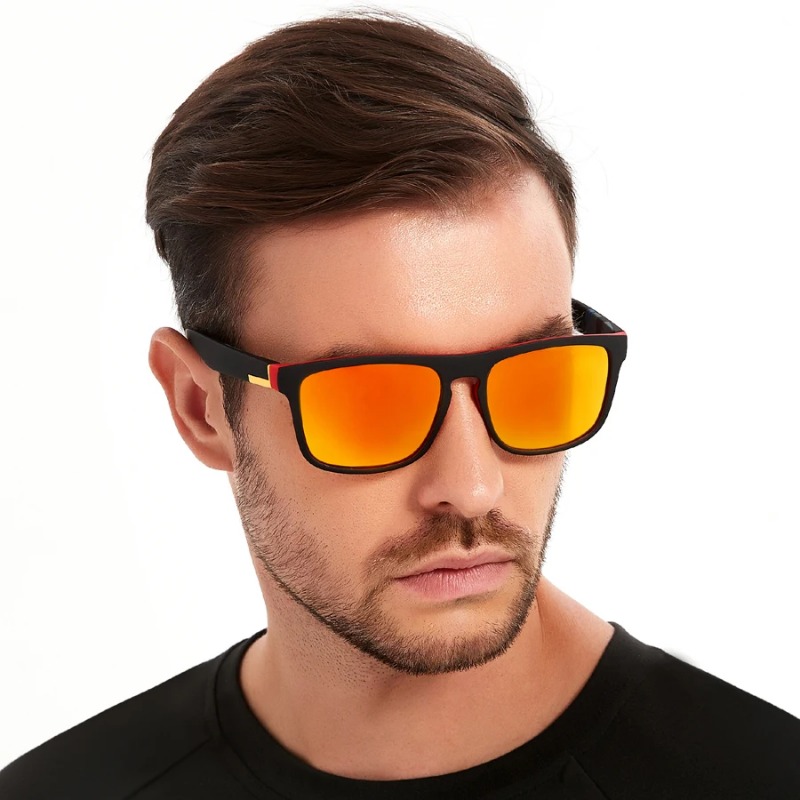 ファッションヴィンテージスクエアスポーツサングラス男性女性釣 - Women'S Fashion Eyeglasses のレビューと価格