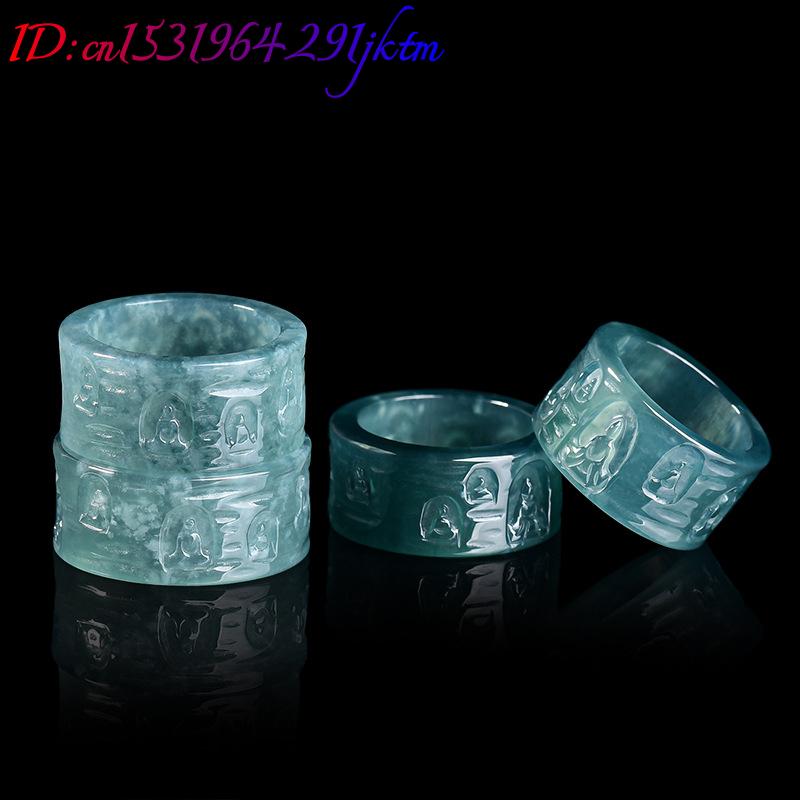 天然ビルマ翡翠仏陀リング高級宝石デザイナージュエリーファッシ - Women Fashion Rings のレビューと価格