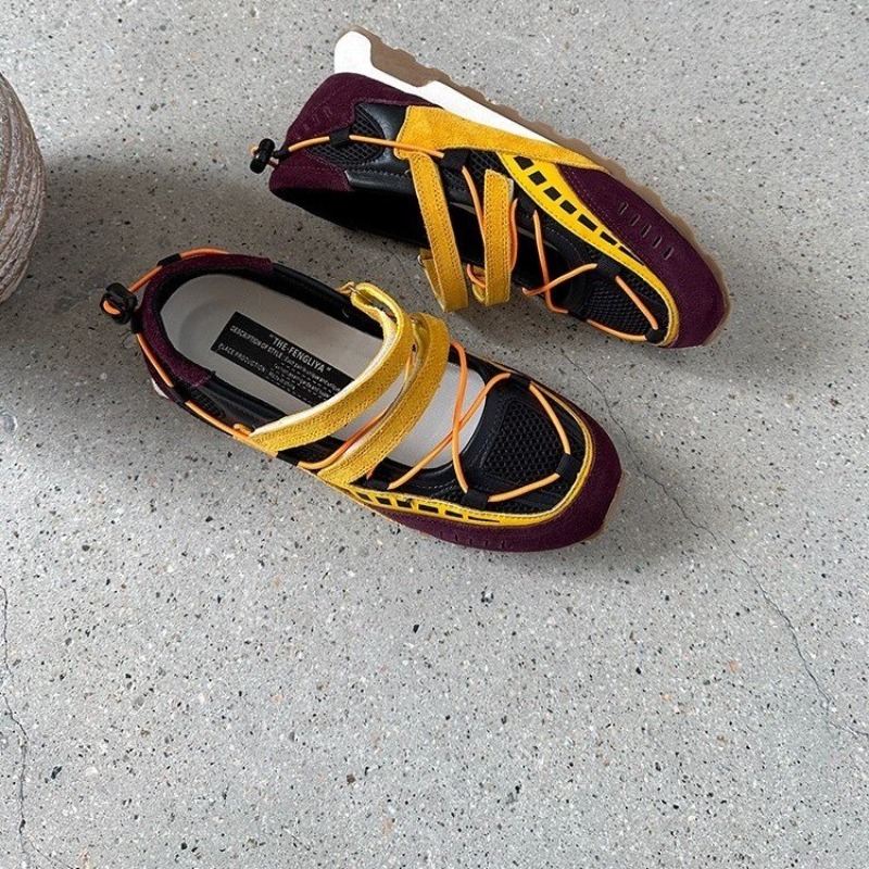 女性のフラットスポーツシューズソフトソールノンスリップメッシ - Women'S Fashion Velcro Sneakers のレビューと価格
