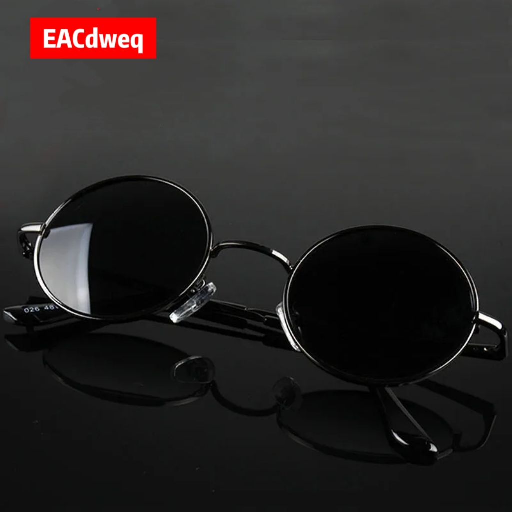 レトロヴィンテージラウンドサングラス男性ブランドデザイナーサ - Women'S Fashion Eyeglasses のレビューと価格