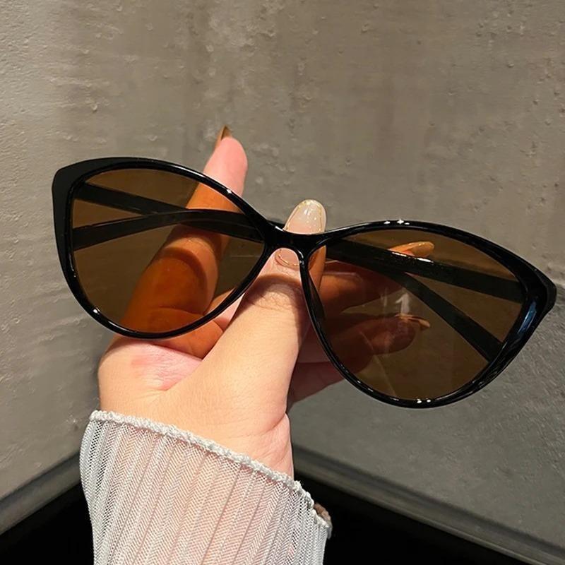 1Pc レトロフレームキャットアイサングラス女性トレンディヴ - Women'S Fashion Eyeglasses のレビューと価格
